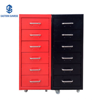 Steel Metal Office Furniture 6 Drawer Storage Vertical Cheap Filing Cabinet